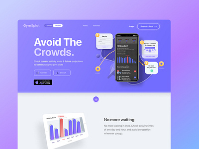 Landing Page for GymSplat