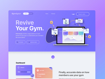 Landing Page for GymSplat