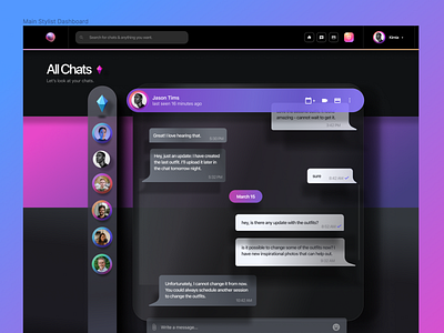 Social Networking Chat Screen