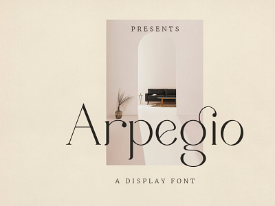 Arpegio - Display Font branding display elegant feminine font logo logo font magazine modern