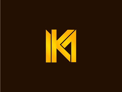 KM Initial branding creative logo designgraphic designlogo logo logocreator logodaily logodesigns logos logotype