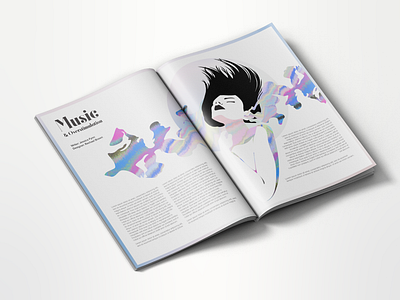 Glitchometry Magazine Spread by Rachael Brown