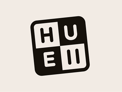 Hueii Logo (Black & White)