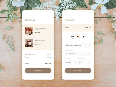 Daily UI - 002 Checkout candle checkout creditcard dailyui ui ux