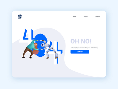 Daily UI - 008 Error blue dailyui dailyui008 error error 404 error page illustration ui ux