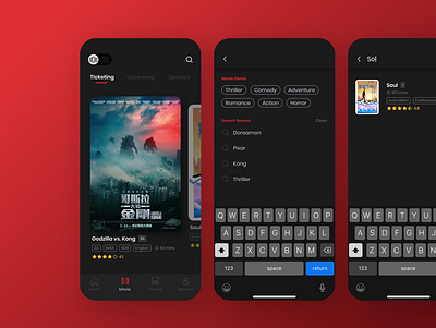 Daily UI - 022 Search app cinema daily 100 daily 100 challenge dailyio022 dailyui dailyuichallenge dark design search search bar ui ux vector