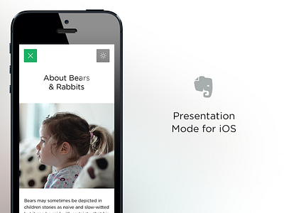 Presentation Mode for iOS evernote ios presentation