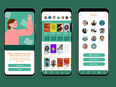 The Book Club app book club design mobile ui ux