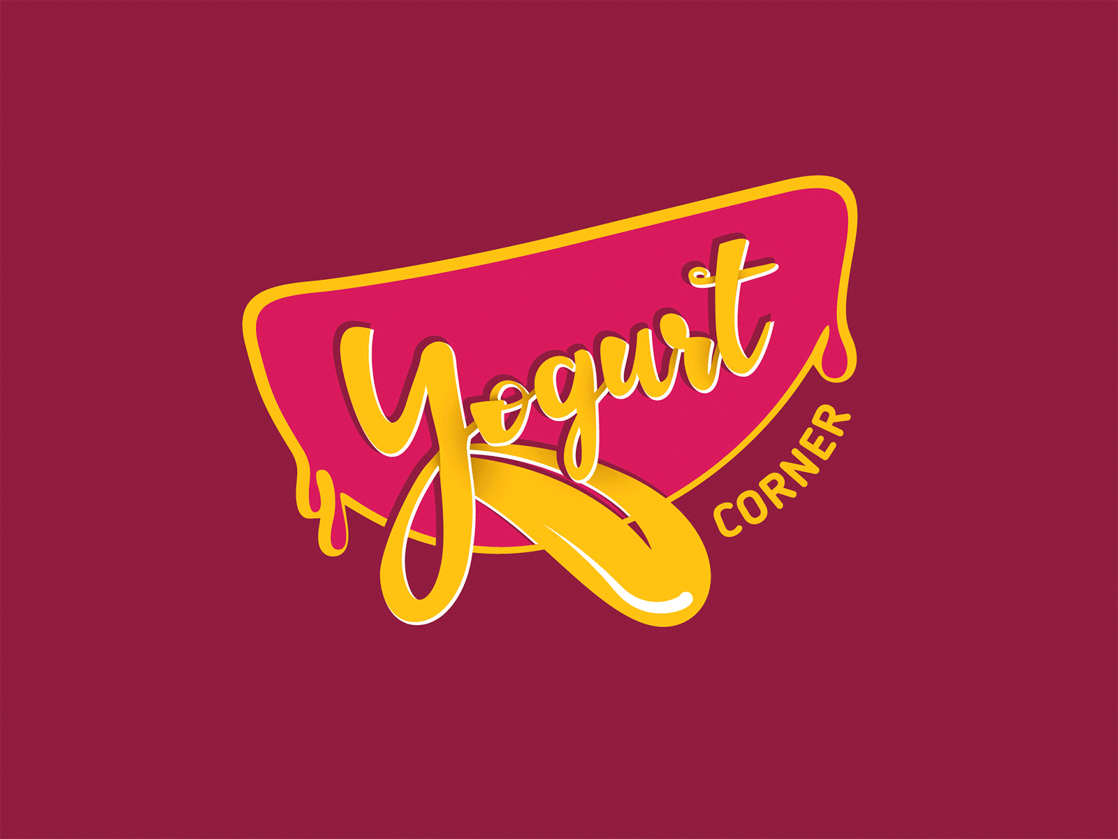 Yogurt corner - branding branding branding concept cafe branding chennai chennai restaurant graphic design identity design illustration indian logo script font typography yogurt