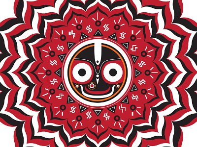 Hindu iconography - Puri Jagannath branding branding concept chennai chennai designer design graphic design hindu icon icon design illustration india madraws odisha pattern print puri puri jagannath religious icon tamilnadu vector