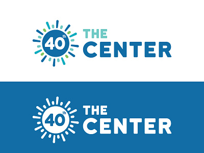 The Center branding graphic design logo