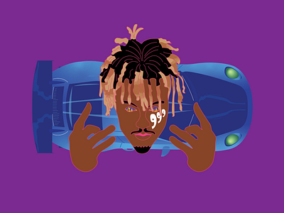 Juice Wrld Cartoon Art 