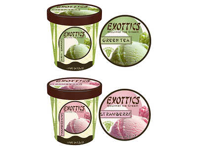 Exottics Pint Package Differences branding design package design product packaging design