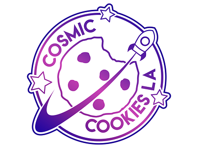 Cosmic Cookies Logo branding illustrator logo vector