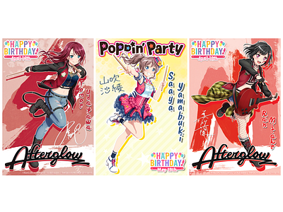 Bang Dream Birthday Cards