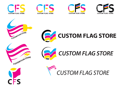 Flag Store Logo Concepts advertising branding concepts design illustration logo vector