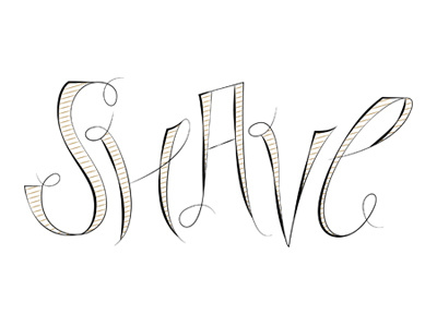 Shave - hand lettered