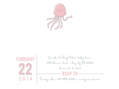 Jelly Baby Baby Shower Invitation