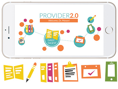 Provider 2.0 app icons illustration interactive iphone medical