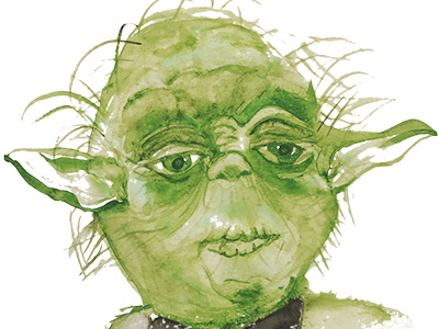 Yoda Watercolor
