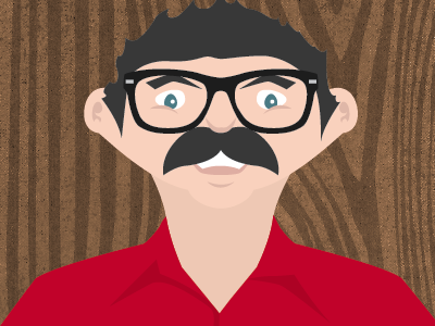 Dear Old Dad cartoon dad daddy debut digital family father happy hipster illustration mustache