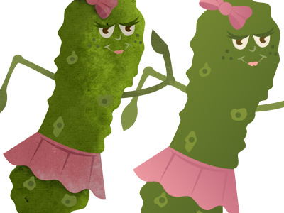 Penny the Pickle cartoon child childrens funny green illustrate illustration kid kids pickle pink story storybook