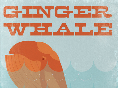 Ginger Whale blue fish fishy ginger mammal ocean orange toupee water whale whales white
