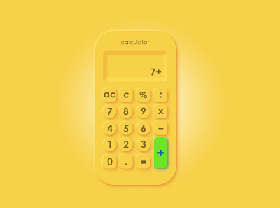 Calculator art calculator design illustraion minimalistic ui