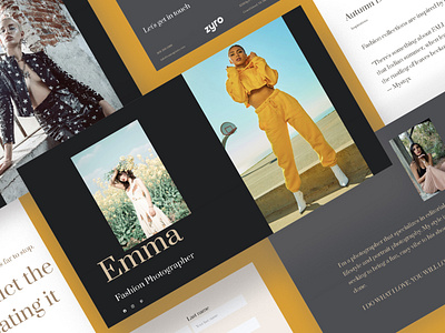 Emma Photography Website Design branding business design homepage landing page minimal photography photography website ui ux website website builder website design