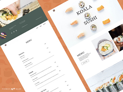 Sushi Restaurant Website Design branding business design design art food homepage landing page minimal minimalism minimalist design minimalistic ui ux web web design webdesign website website builder website concept website design