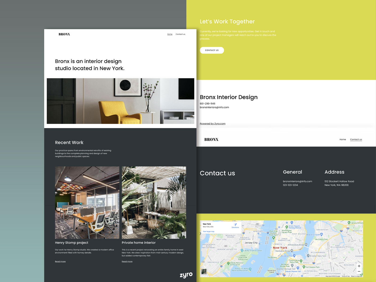 Interior Design Website Design by Michael Mireless on Dribbble