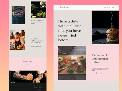 Chef Portfolio Website Design branding business chef design homepage landing page minimal portfolio portfolio design portfolio page portfolio site portfolio website ui ux web design web designer webdesign website website builder website design