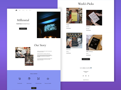 Bookstore Website Design Page book books branding business design design art designer homepage landing page minimal minimalistic portfolio ui ux web design web designer webdesign website website builder website design
