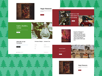 Christmas Shop Website Design