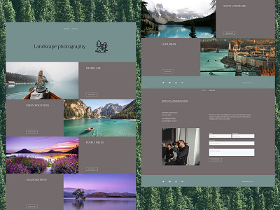 Landscape Website Design branding business design green homepage landing design landing page landing page design landscape minimal minimalism minimalistic nature ui web design webdesign website website builder website design website designing