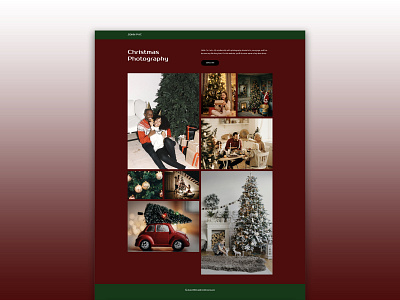 Christmas Photography Website Design