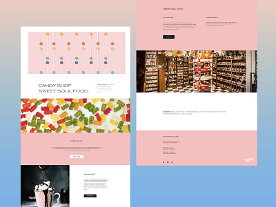 Candy Shop Website Design