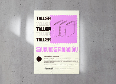 Taller de encuadernación design editorial design graphic design illustrator poster poster design