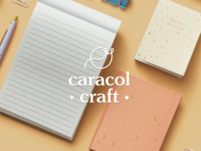 Caracol Craft - Stationery brand identity branding design digital art illustrator logo