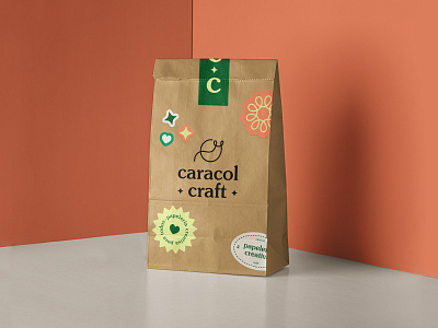 Caracol Craft - Stationery branding design graphic design illustration logo packaging stationery sticker