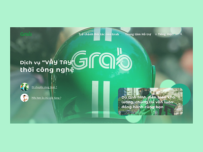 Website Grab (Redesign) @bookingwebsite @dailyui @figma @grab @khoica @webdesign