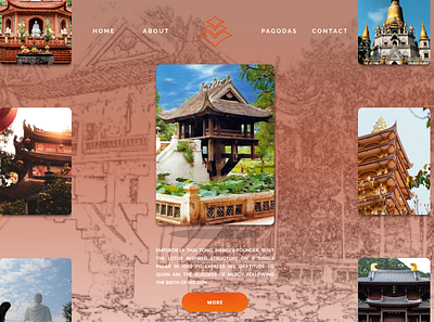 Website Pagodas @dailyui @figma @khoica @uiuxdesign @webdesign vietnamese