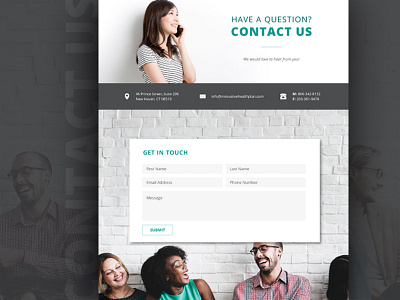 Contact contact form get in touch information layout location phone question ui web web design webpage