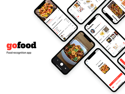 GoFood - Food recognition app app design design app food food app ios ios app minimal mobile design mobile ui ui ux