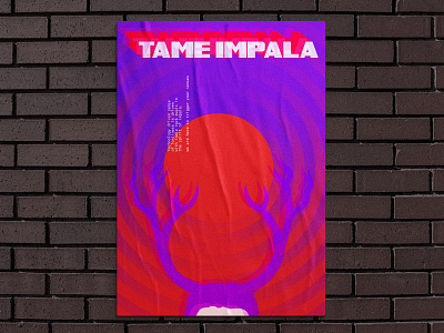 Tame Impala Poster art band art digitalart graphic design illustration music poster design psychedelic