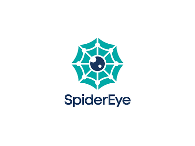 SpiderEye automation bots branding data data science data scraping eye logo spider web