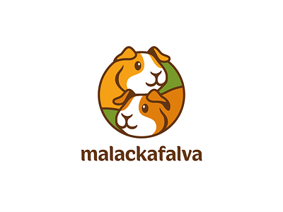 Malackafalva branding breeder care cute guineapig happy logo love pet