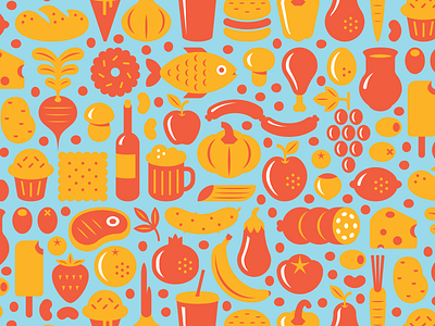 Letsave Pattern convenience store food grocery pattern