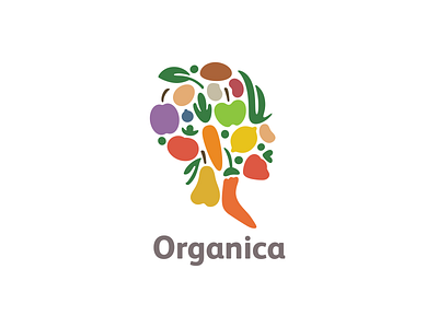 Organica arcimboldo food fruits green head health italy organic vegetables woman
