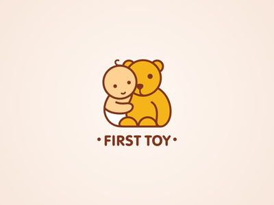 First Toy bear boy cute ferrethills game logo nikita lebedev rounded ru ferret toy